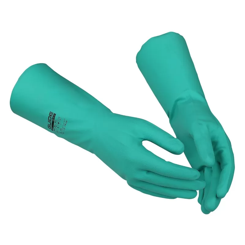 Manusi antichimice Guide 4011, nitril, marimea 9 - TotalClean.ro Manusi antichimice Guide 4011, nitril, marimea 9