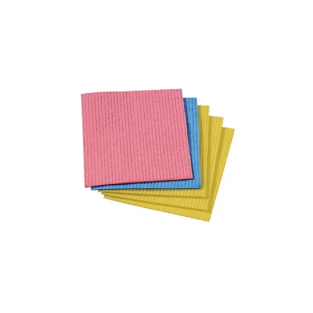 Lavete Aqua, 18x18,4cm, 5buc/set, culoare galben
