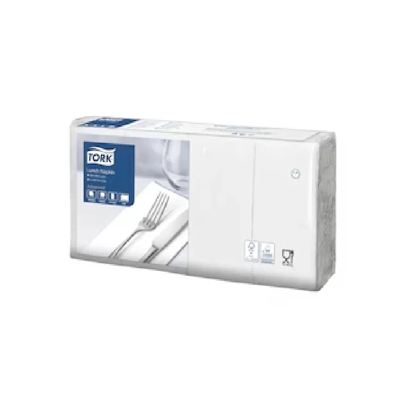Servetele masa Tork Soft, 3 straturi, 40x40cm, alb, 250 buc.