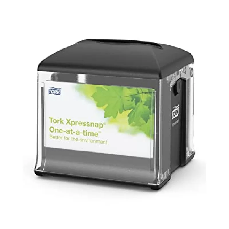 Dispenser servetele de masa Tork Xpressnap Snack N10, negru - TotalClean.ro Dispenser servetele de masa Tork Xpressnap Snack N10, negru