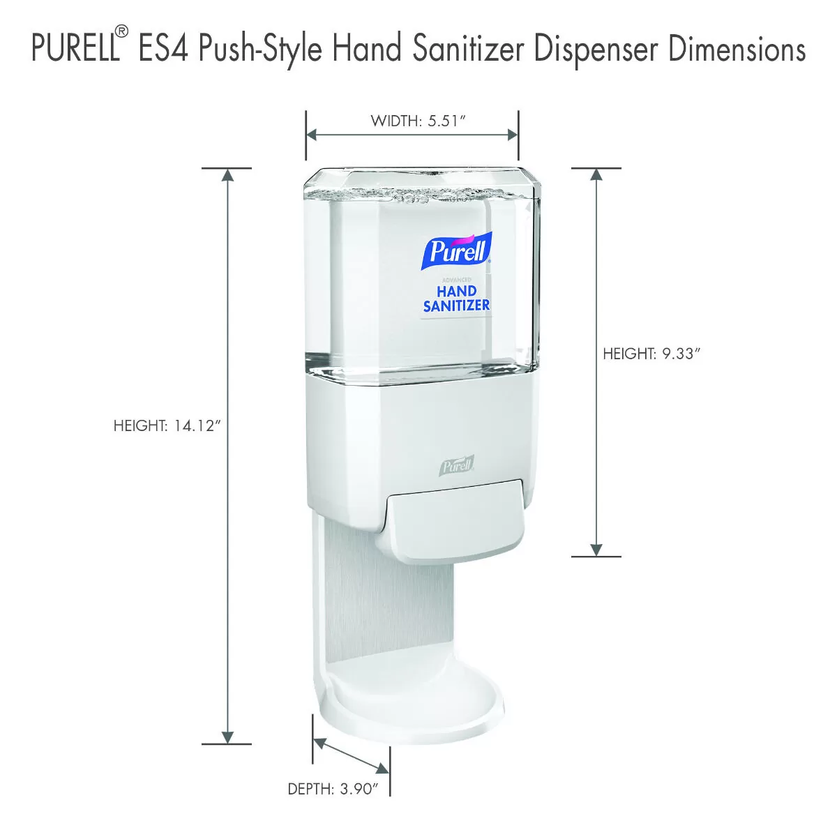 Dimensiuni dispenser - TotalClean.ro
