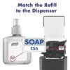 purell-es6-touch-free-soap-match-refill-to-dispenser-graphite_3 - TotalClean.ro