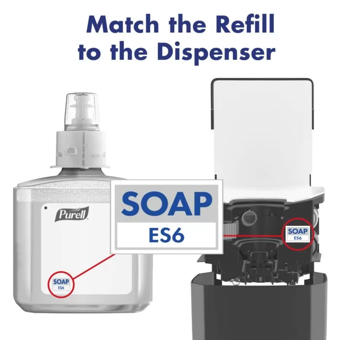 purell-es6-touch-free-soap-match-refill-to-dispenser-graphite_3 - TotalClean.ro